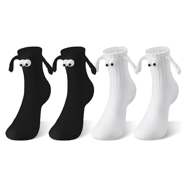PALAY 2 pair Cotton Socks Unisex Socks Funny Couple Socks Ankle Socks for Men Women Home Socks Floor Socks Friendship Gift Christmas Gift (Black & White) PALAY 2 pair Cotton Socks Unisex Socks Funny Couple Socks Ankle Socks for Men Women Home Socks Floor Socks Friendship Gift Christmas Gift (Black & White)